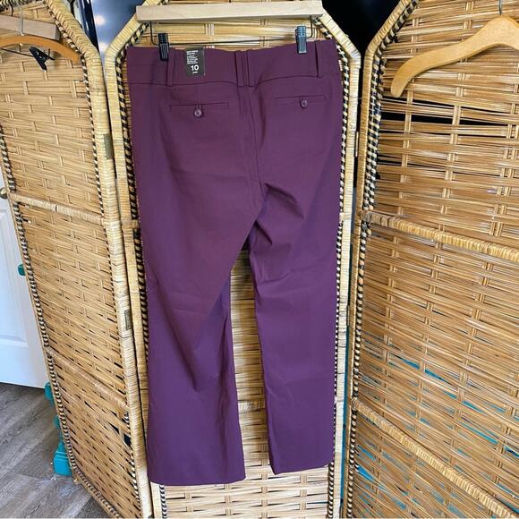 The Limited exact stretch classic flare size 10 short Plum purple Trousers NWT - Picture 6 of 6